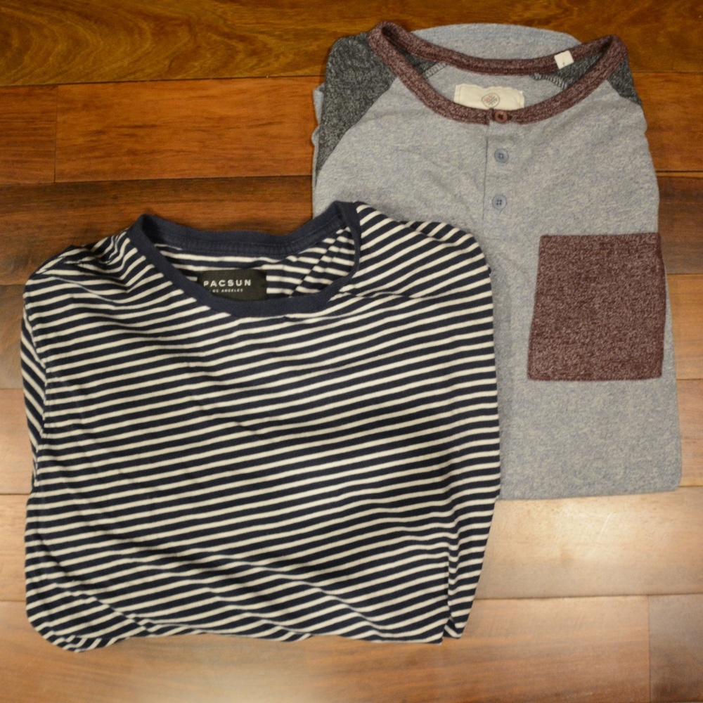 Pacsun + On the Byas Long Sleeve Shirt Lot
